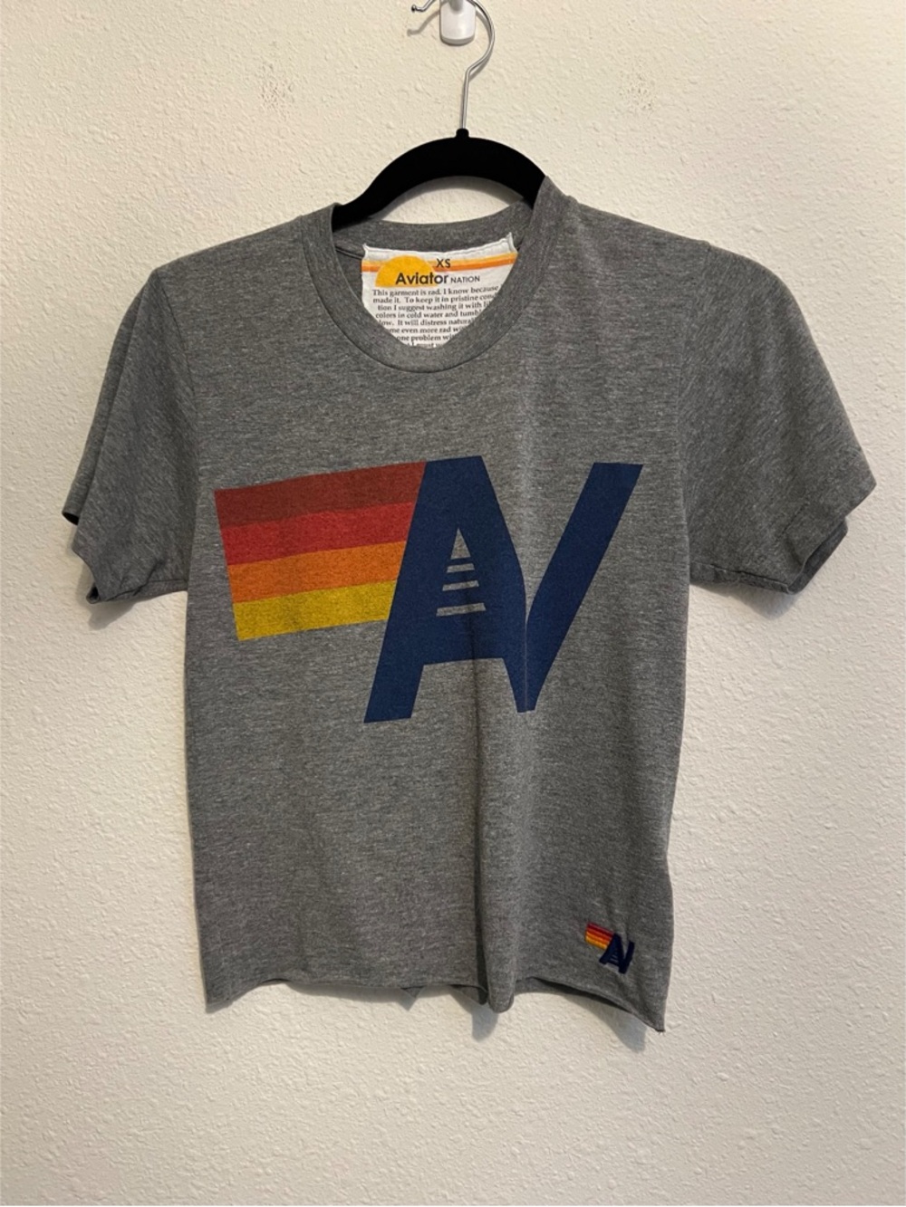 #1739 LOGO BOYFRIEND TEE in HEATHER GREY XS - Picture 5 of 7